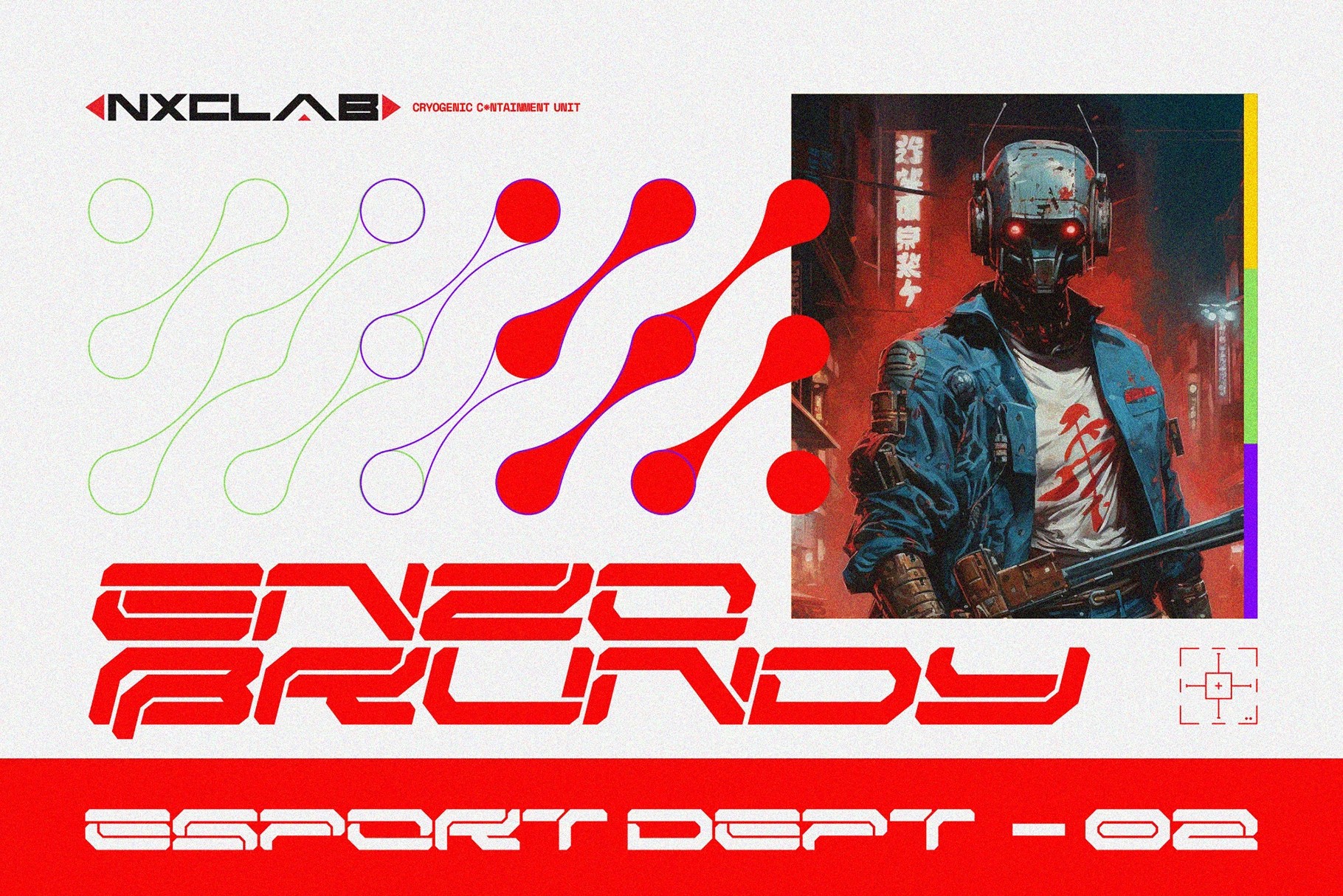 BROESQ - Mecha Futuristic Cyberpunk Font