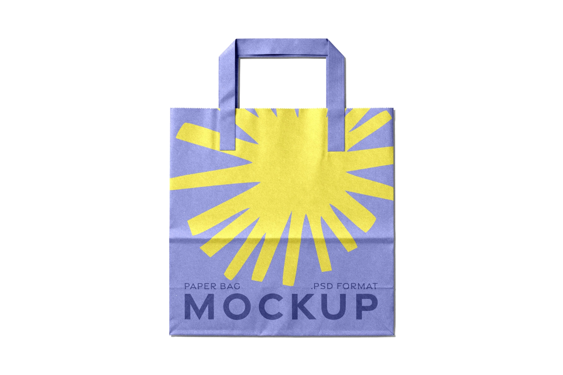 Paper Shopping Bag Mockup with Handles
