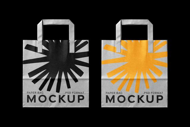 Retail Paper Bags Mockup