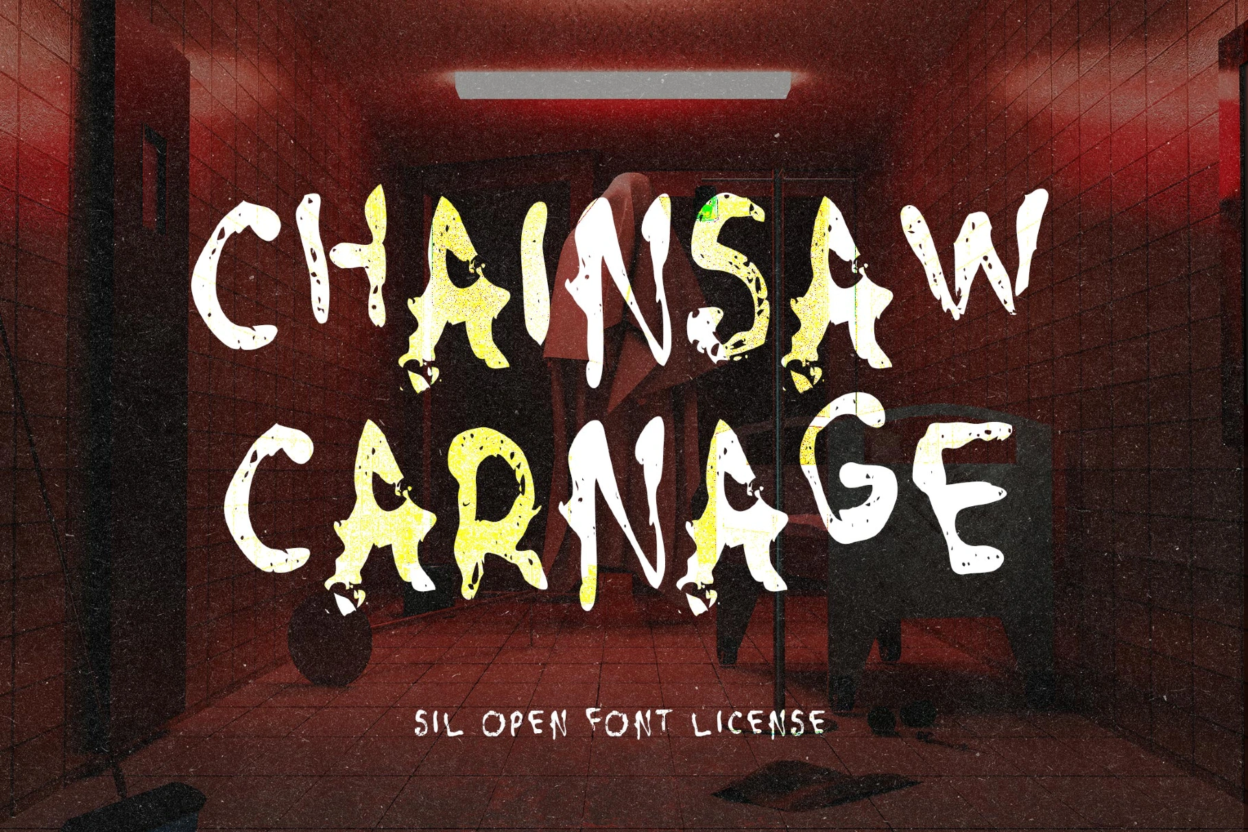 Chainsaw Carnage - Chaotic Creepy Font