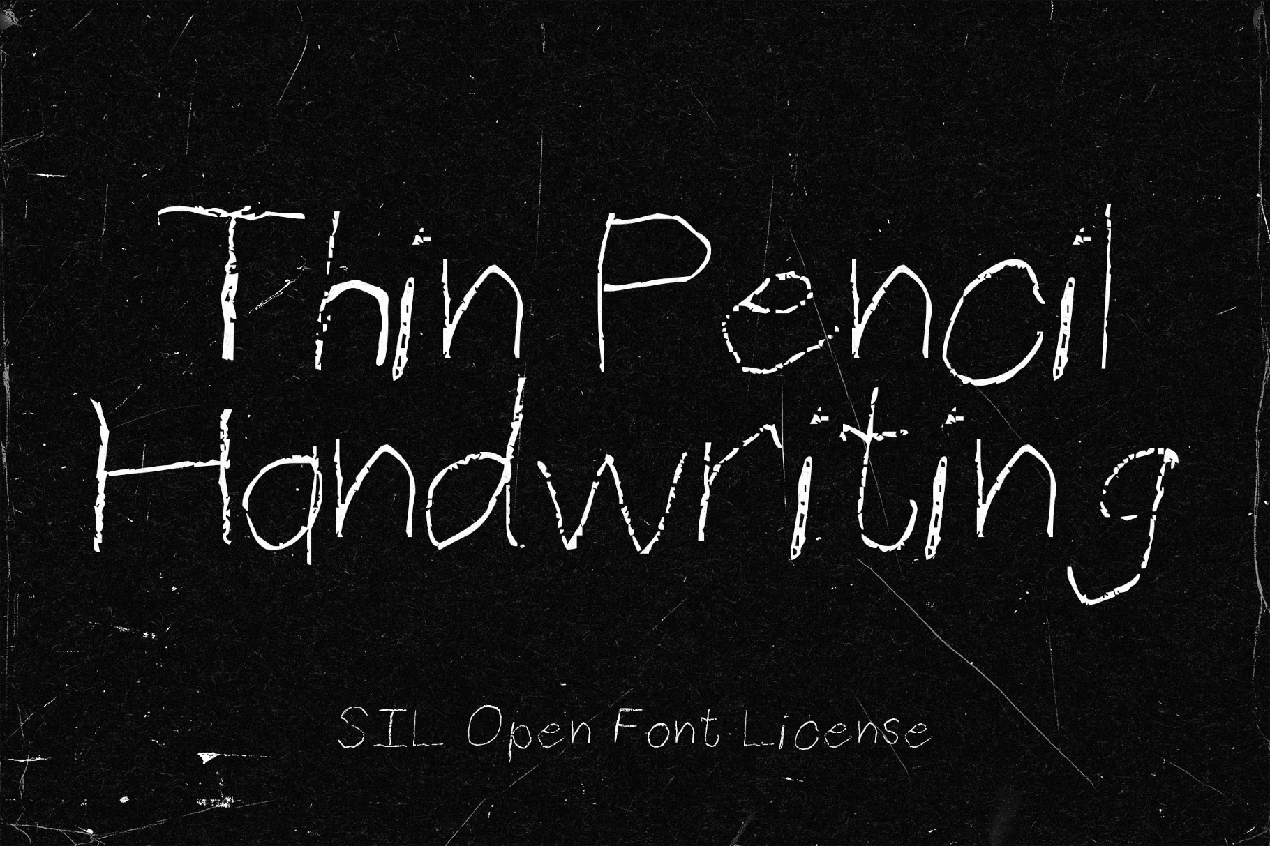 Thin Pencil Handwriting Font