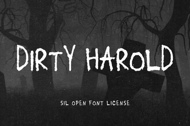 Dirty Harold - Creepy Chalk Font