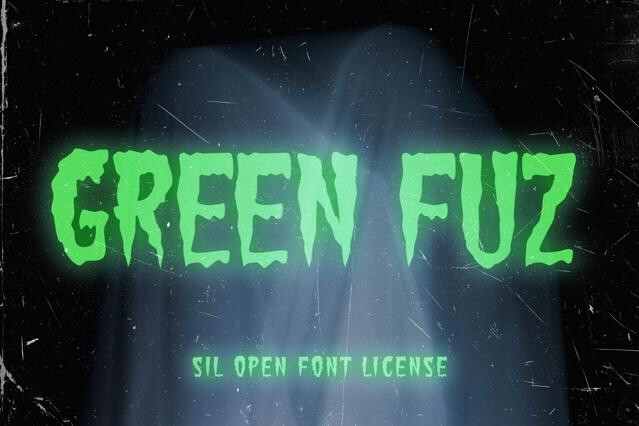Green Fuz Font