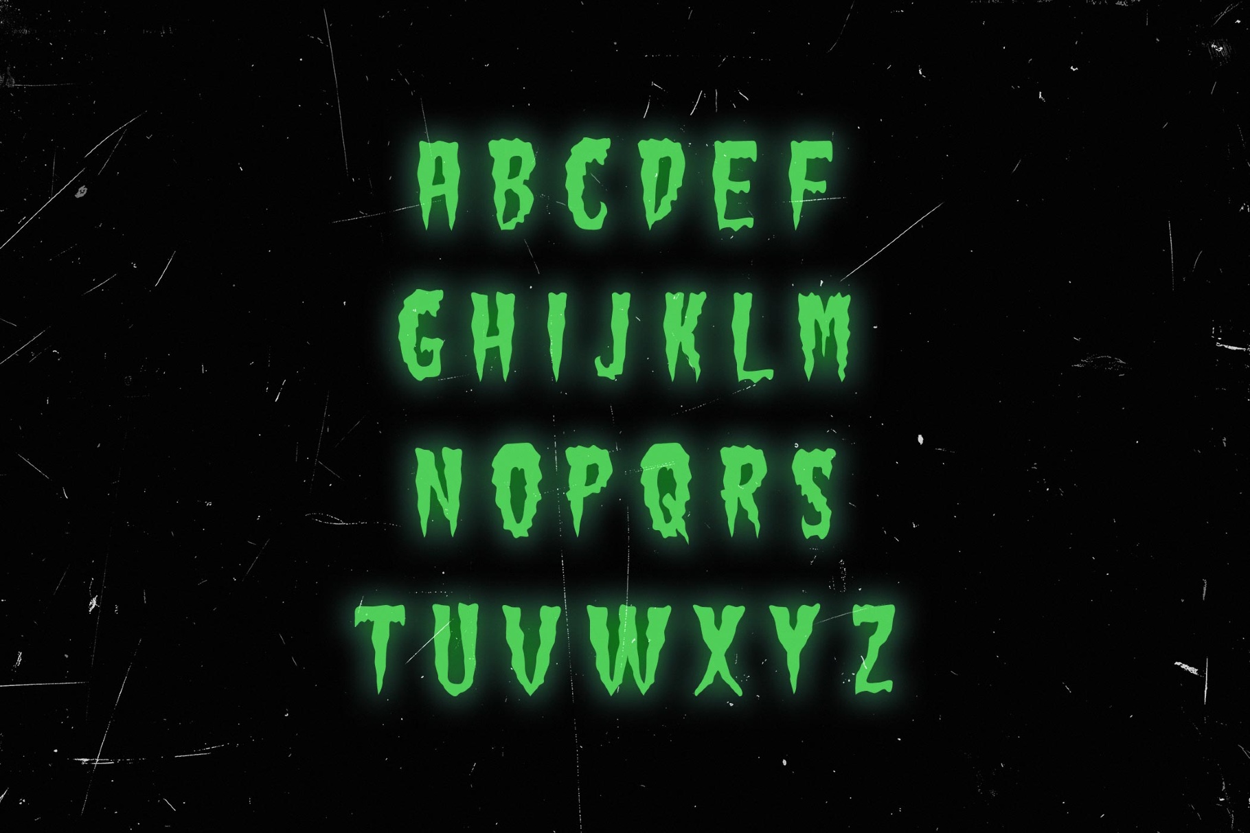 Green Fuz Font