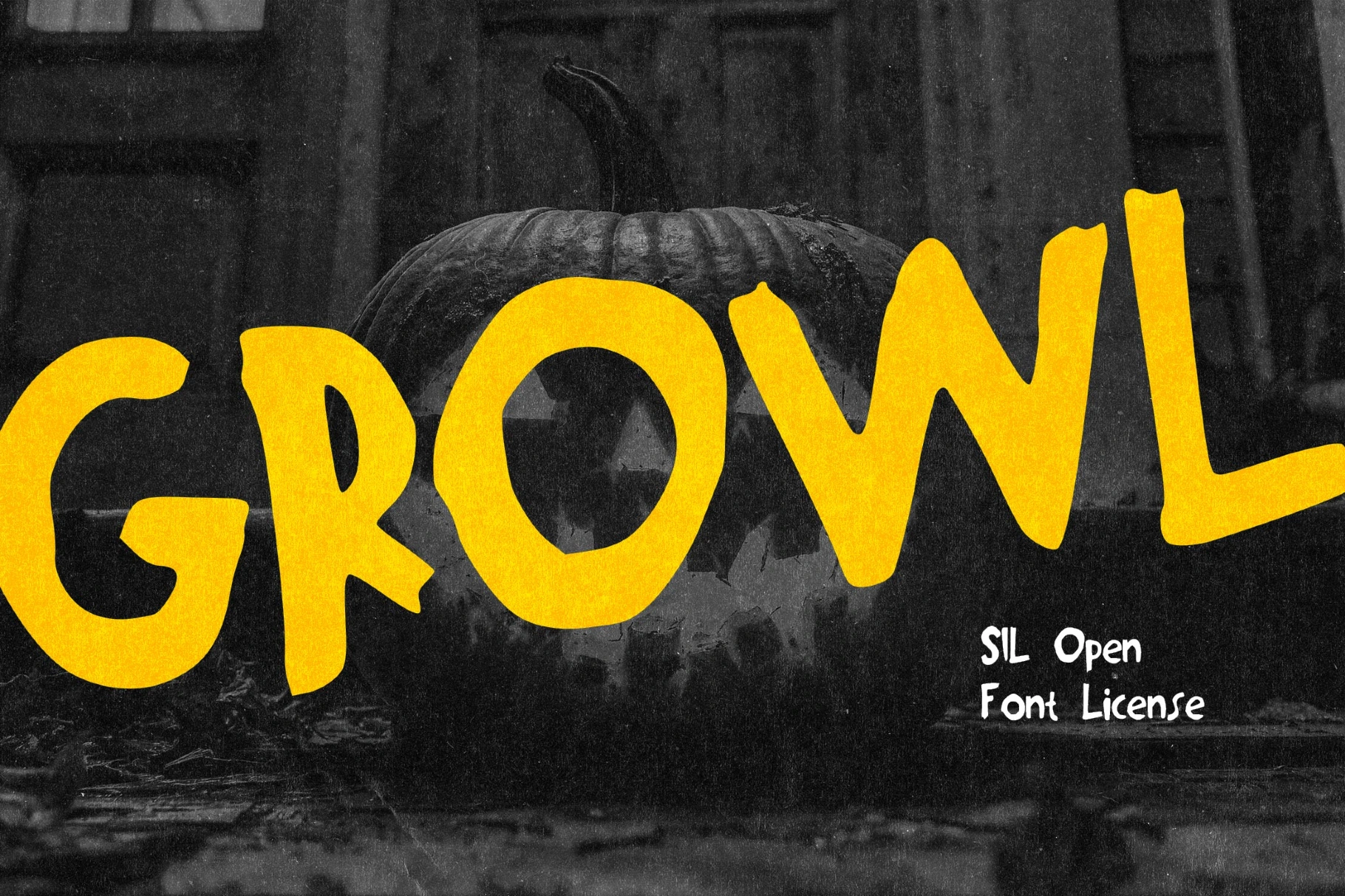Growl - Grunge Creepy Typeface