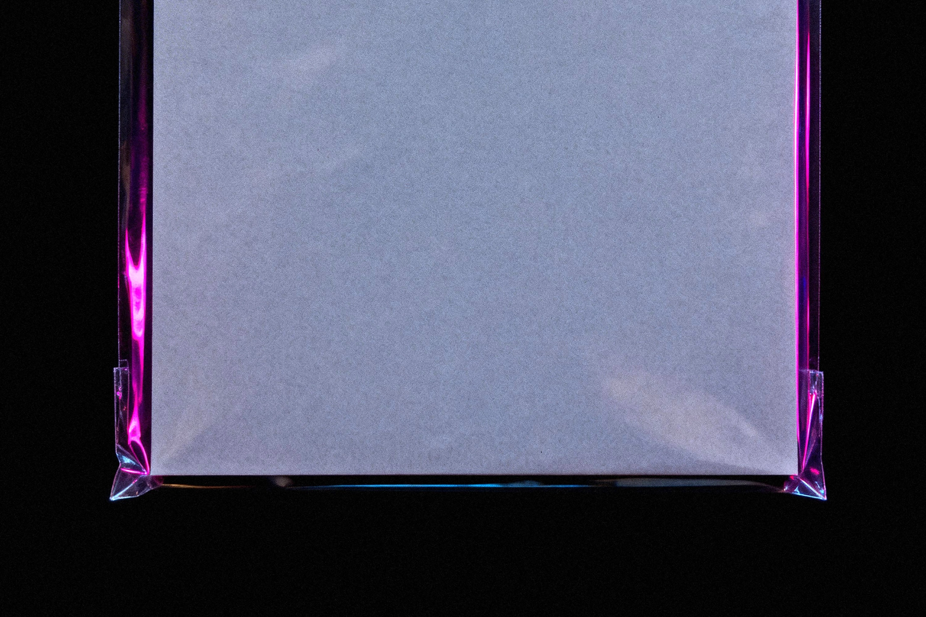 Vinyl Packaging Mockup with Plastic Cover