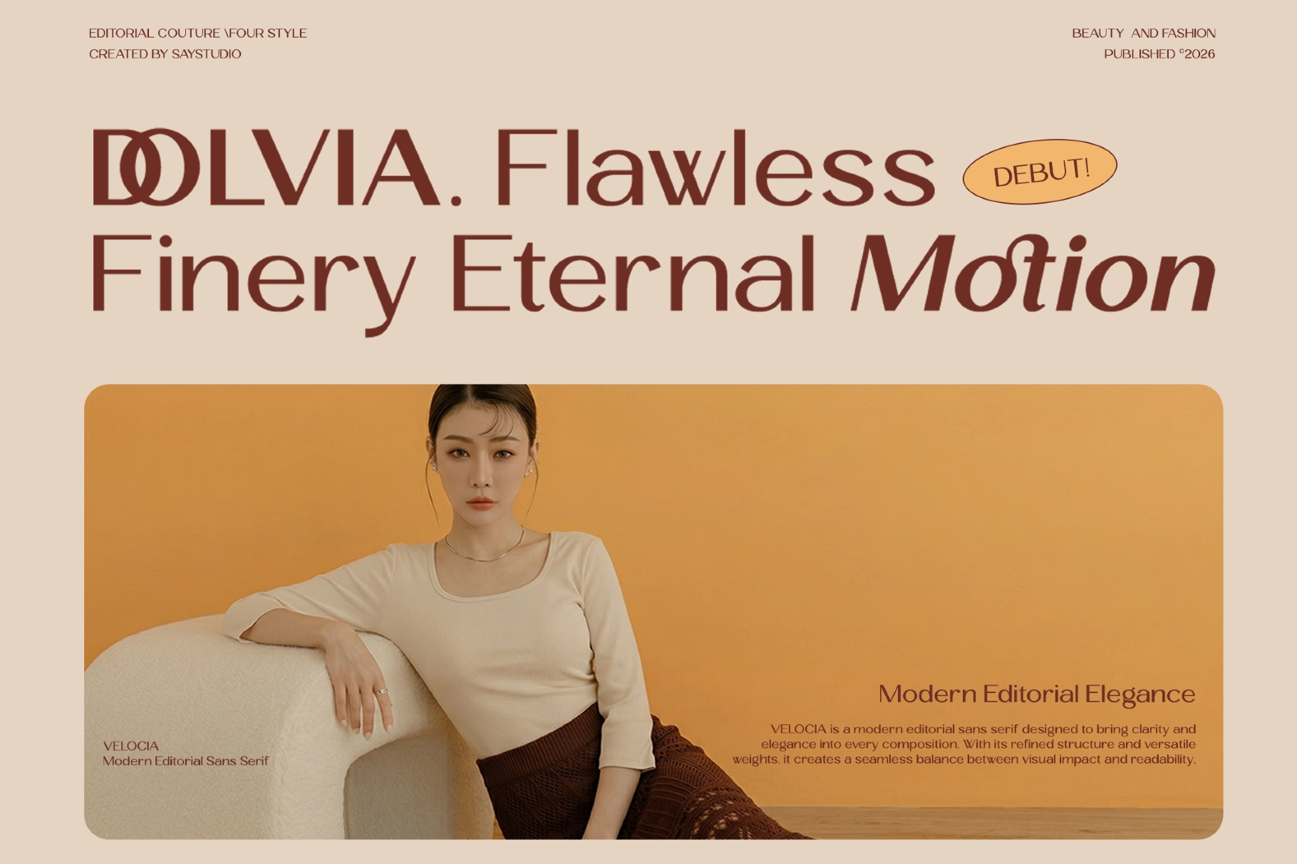 Velocia - Modern Editorial Sans Font