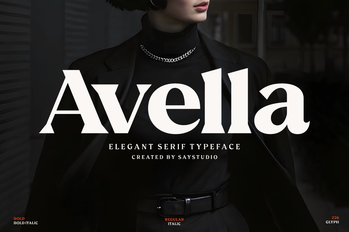 Avella - Luxury Fashion Serif Typeface