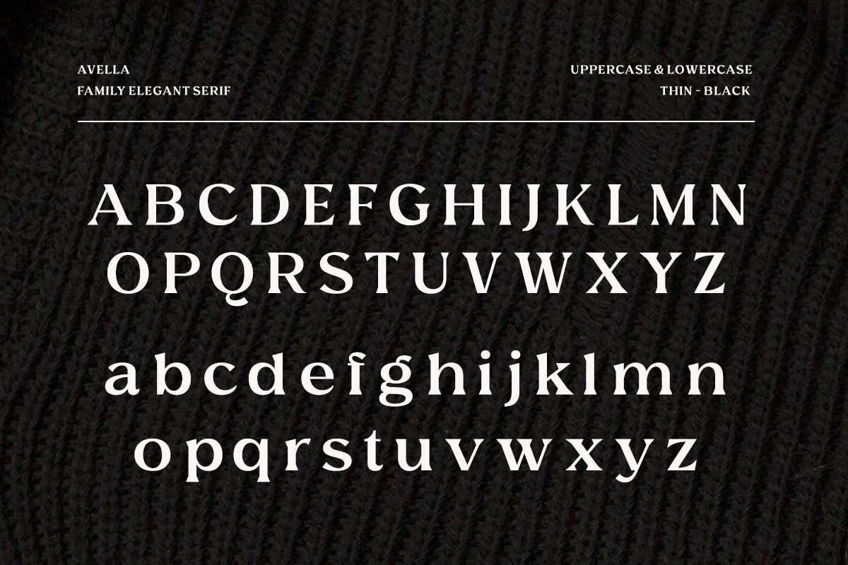 Avella - Luxury Fashion Serif Typeface