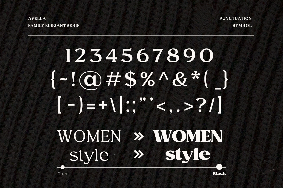 Avella - Luxury Fashion Serif Typeface