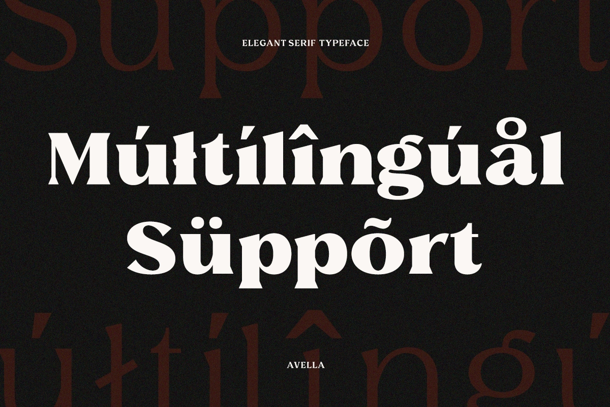 Avella - Luxury Fashion Serif Typeface