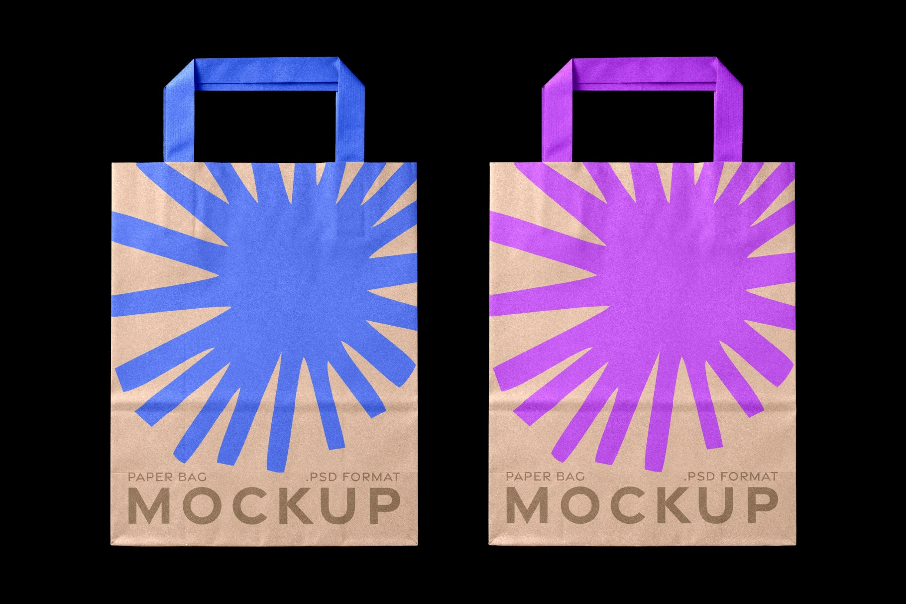 Paper Shopping Bags Mockup