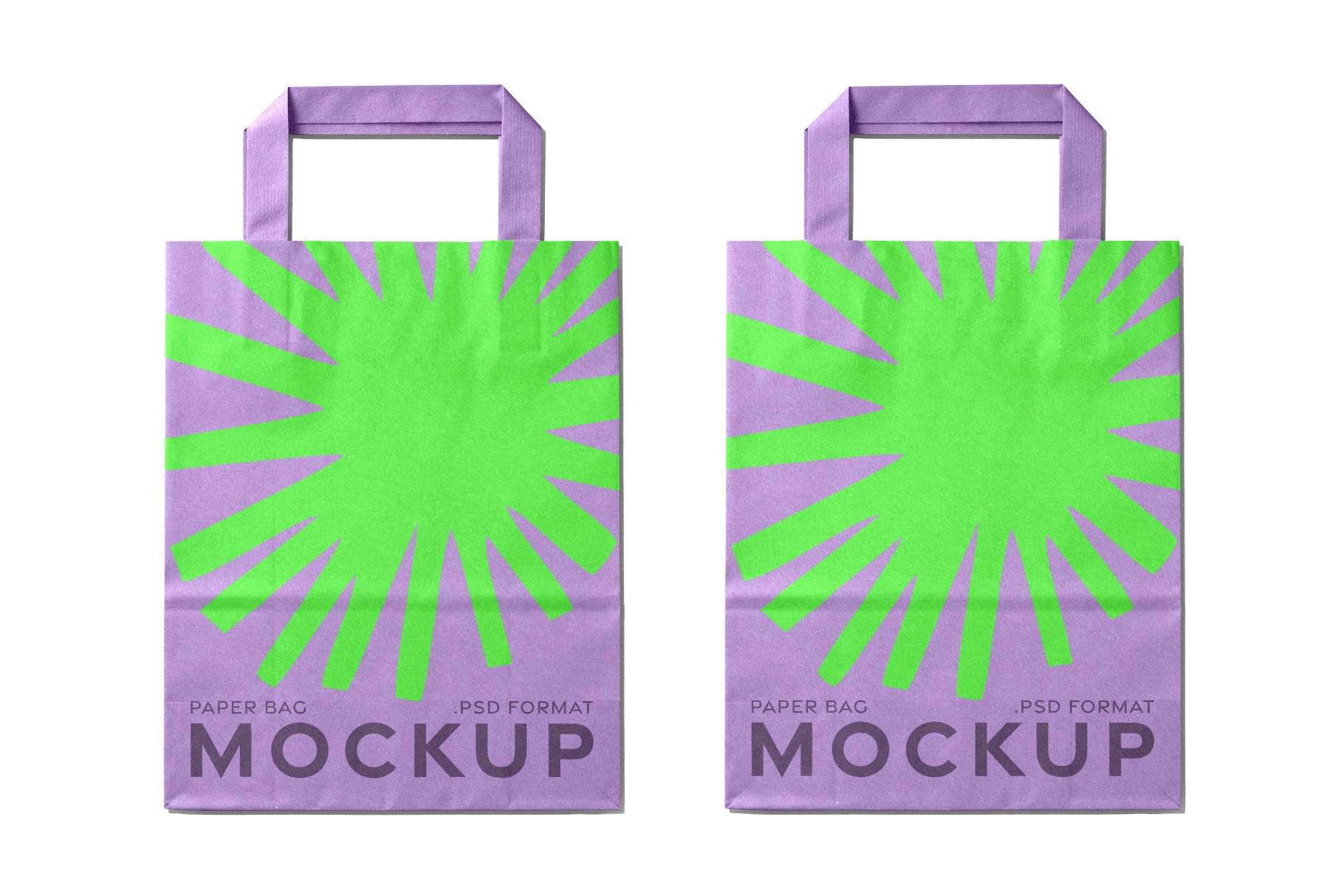Paper Shopping Bags Mockup