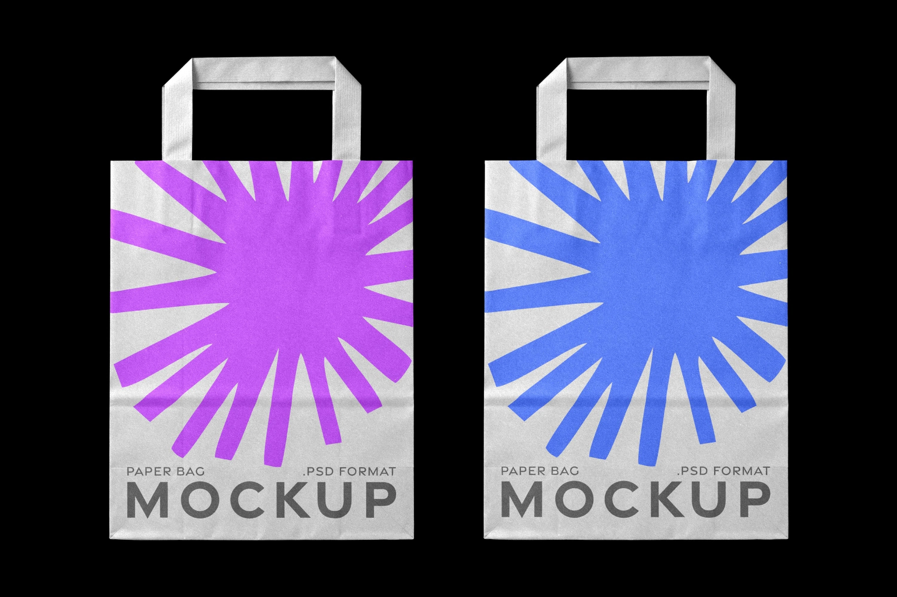 Paper Shopping Bags Mockup