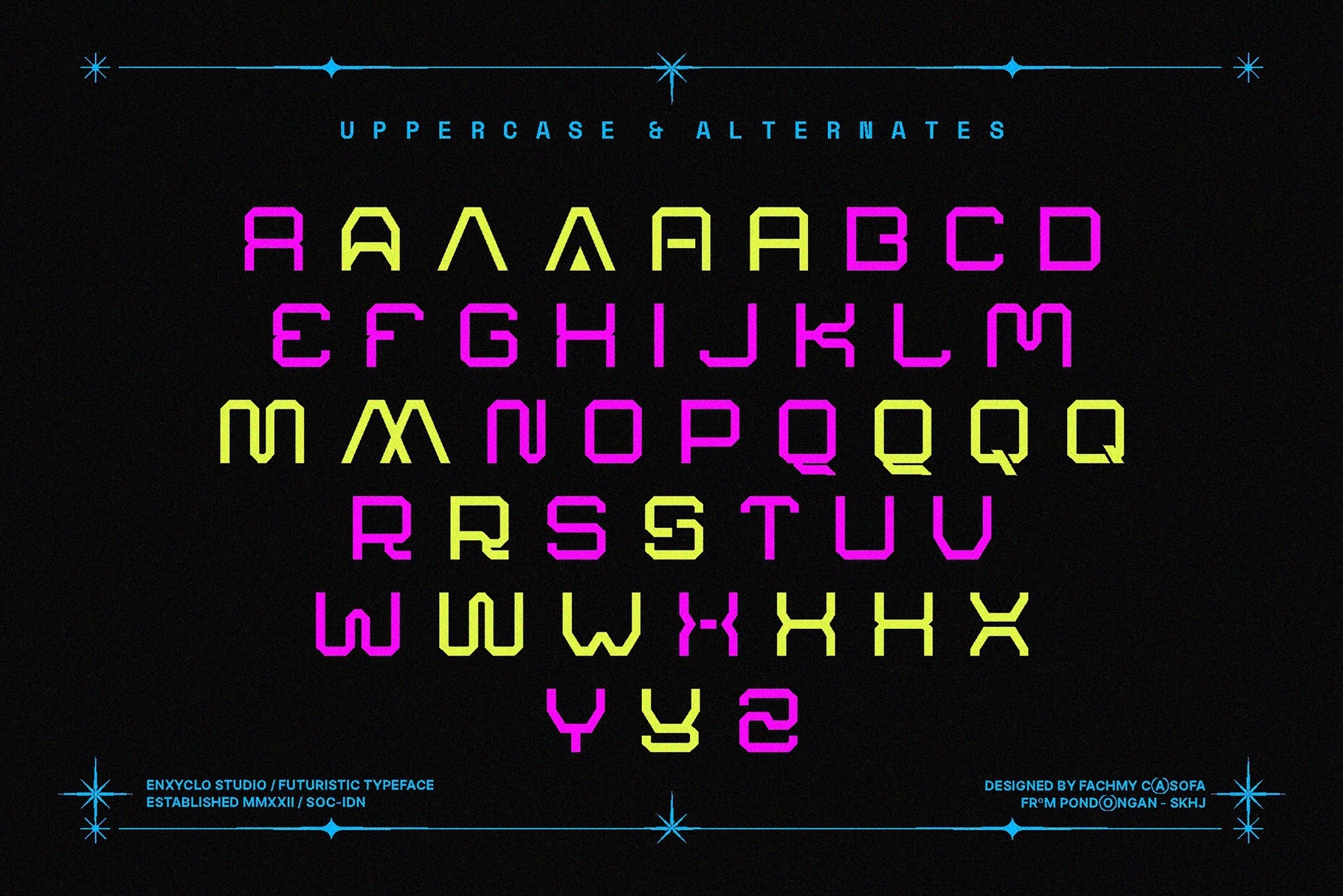 ARSEGZONE - Futuristic Sci-Fi Techno Font