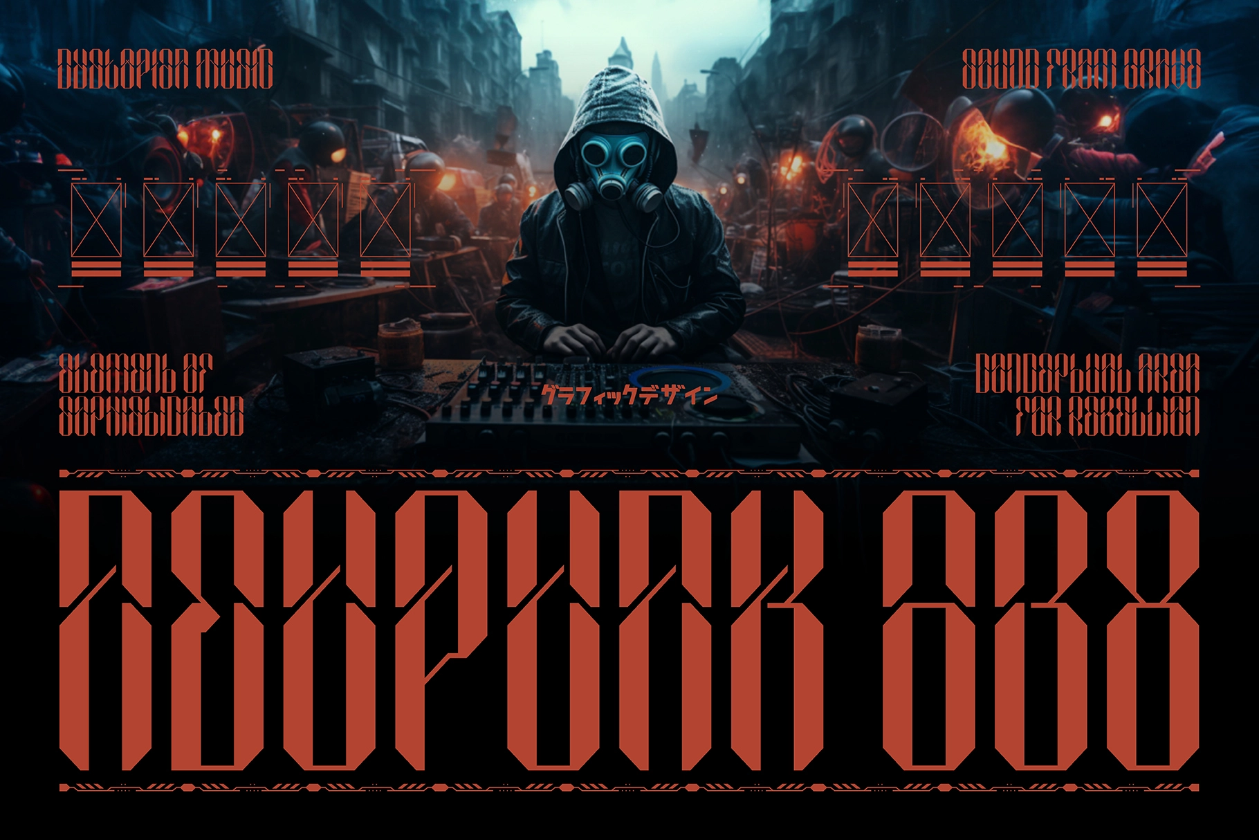 SEPHYROK - Cyberpunk Techno Display Font