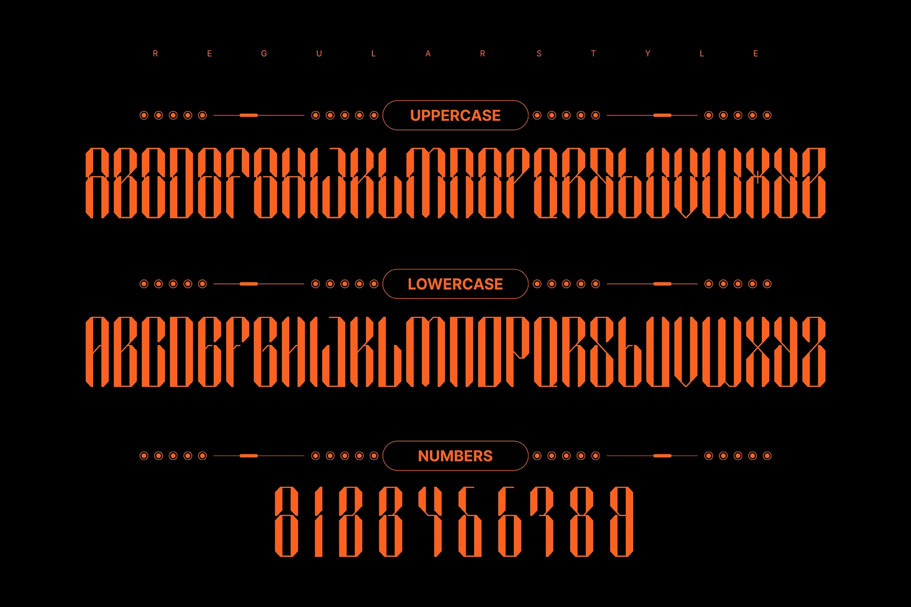 SEPHYROK - Cyberpunk Techno Display Font