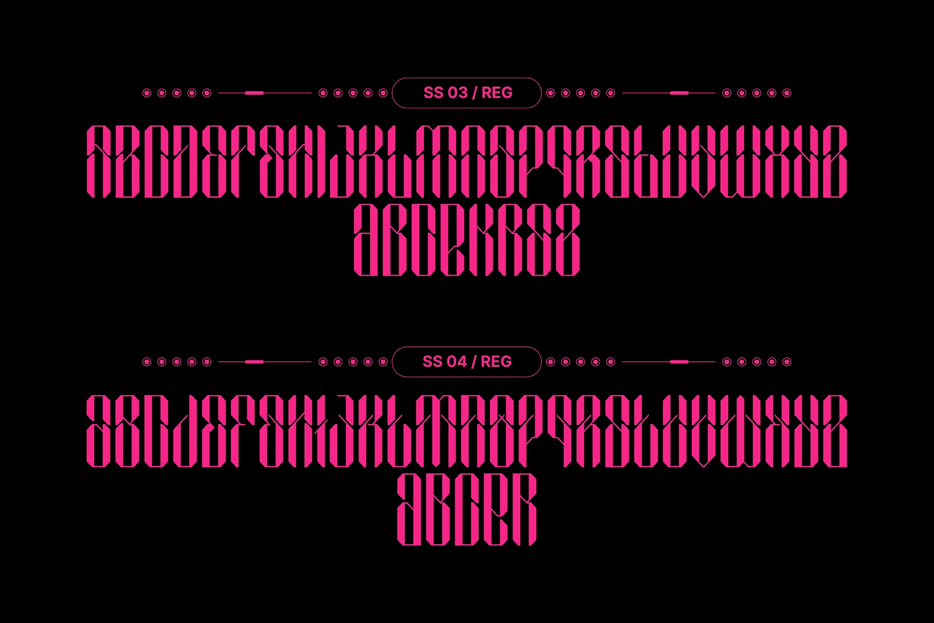 SEPHYROK - Cyberpunk Techno Display Font