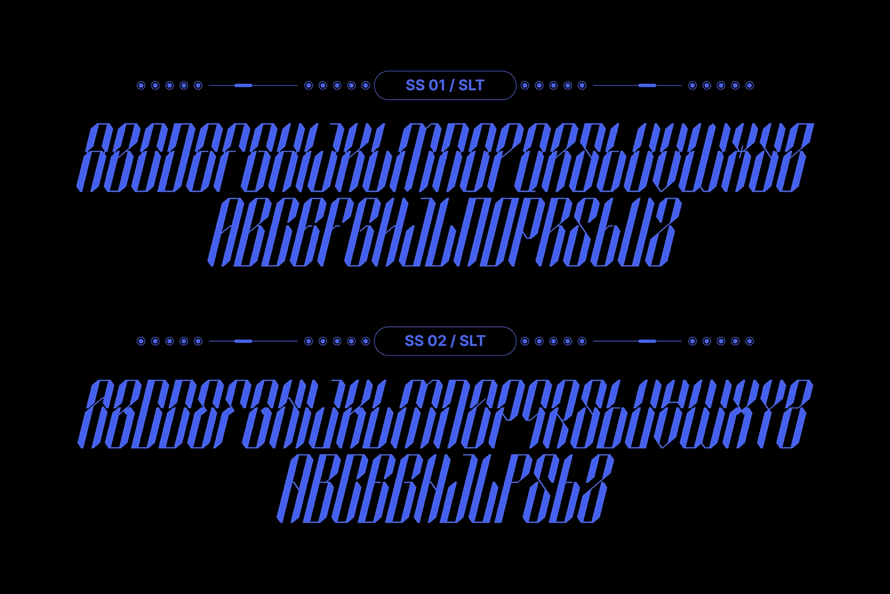 SEPHYROK - Cyberpunk Techno Display Font