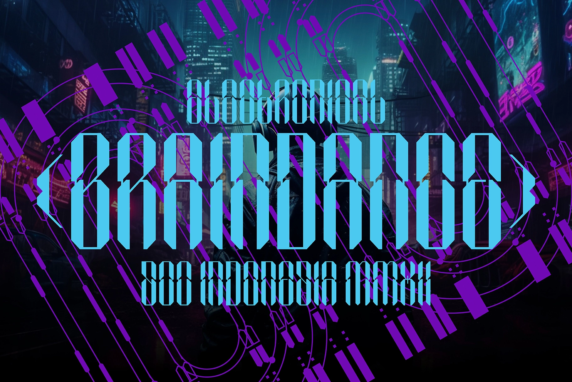 SEPHYROK - Cyberpunk Techno Display Font