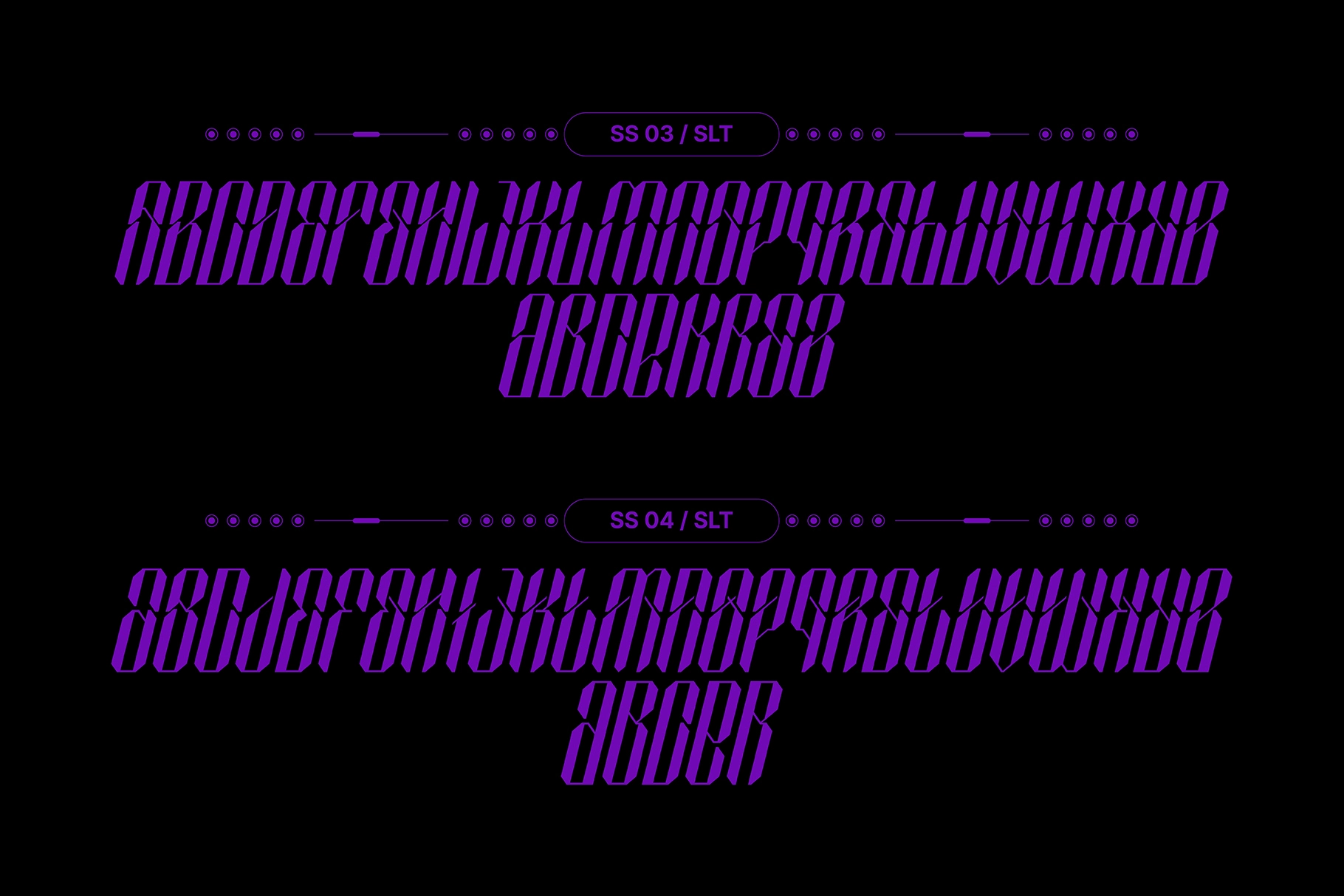 SEPHYROK - Cyberpunk Techno Display Font