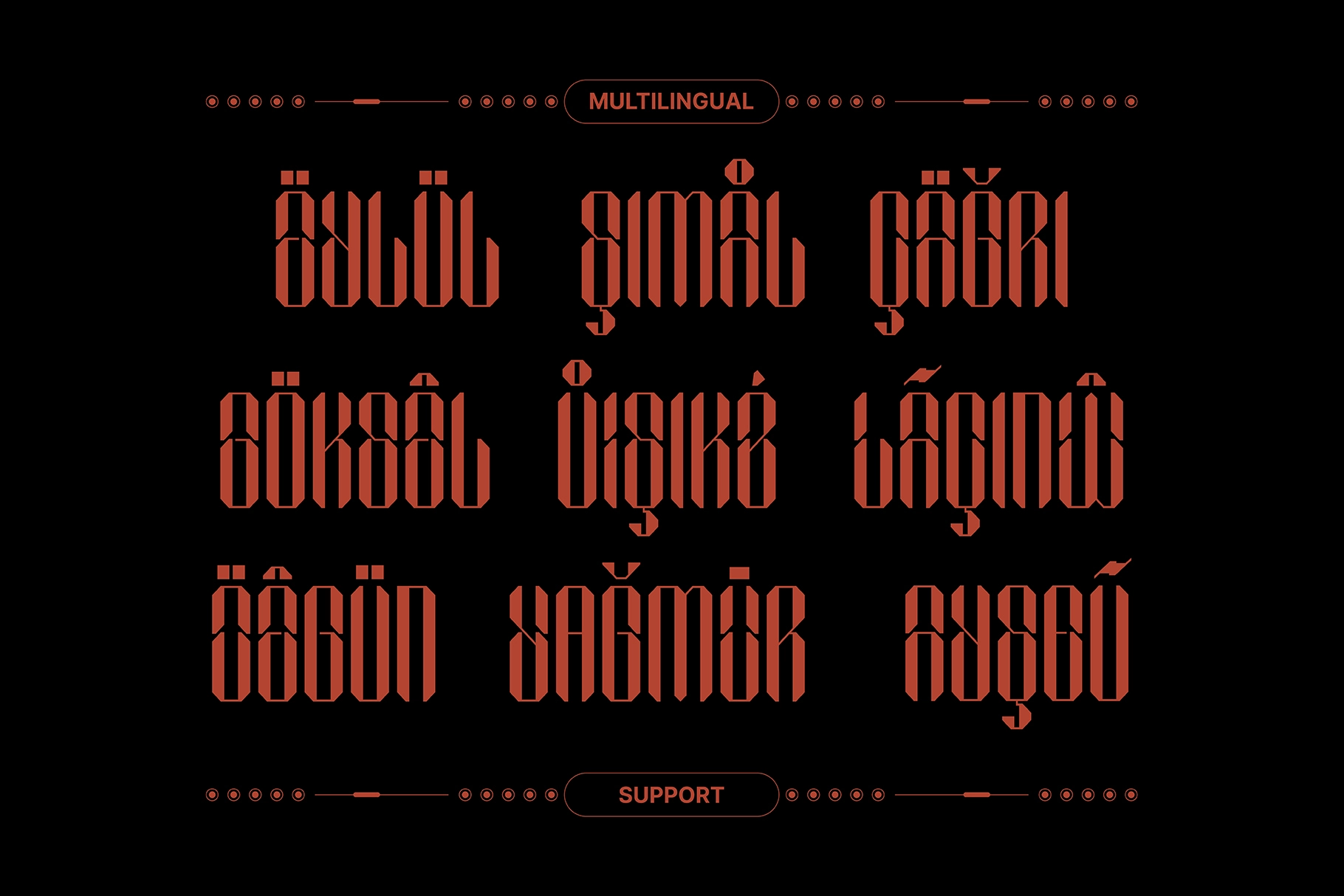 SEPHYROK - Cyberpunk Techno Display Font