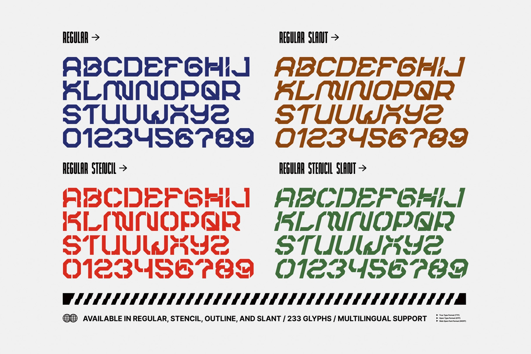 ROBMAX-36 - Futuristic Techno Display Font