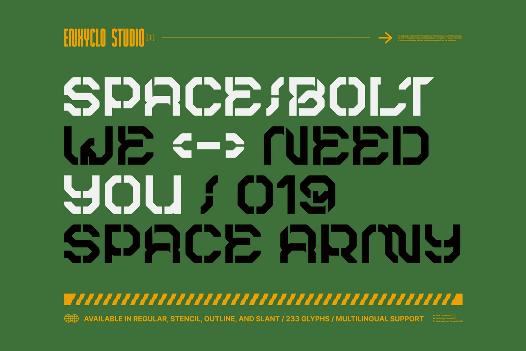 ROBMAX-36 - Futuristic Techno Display Font