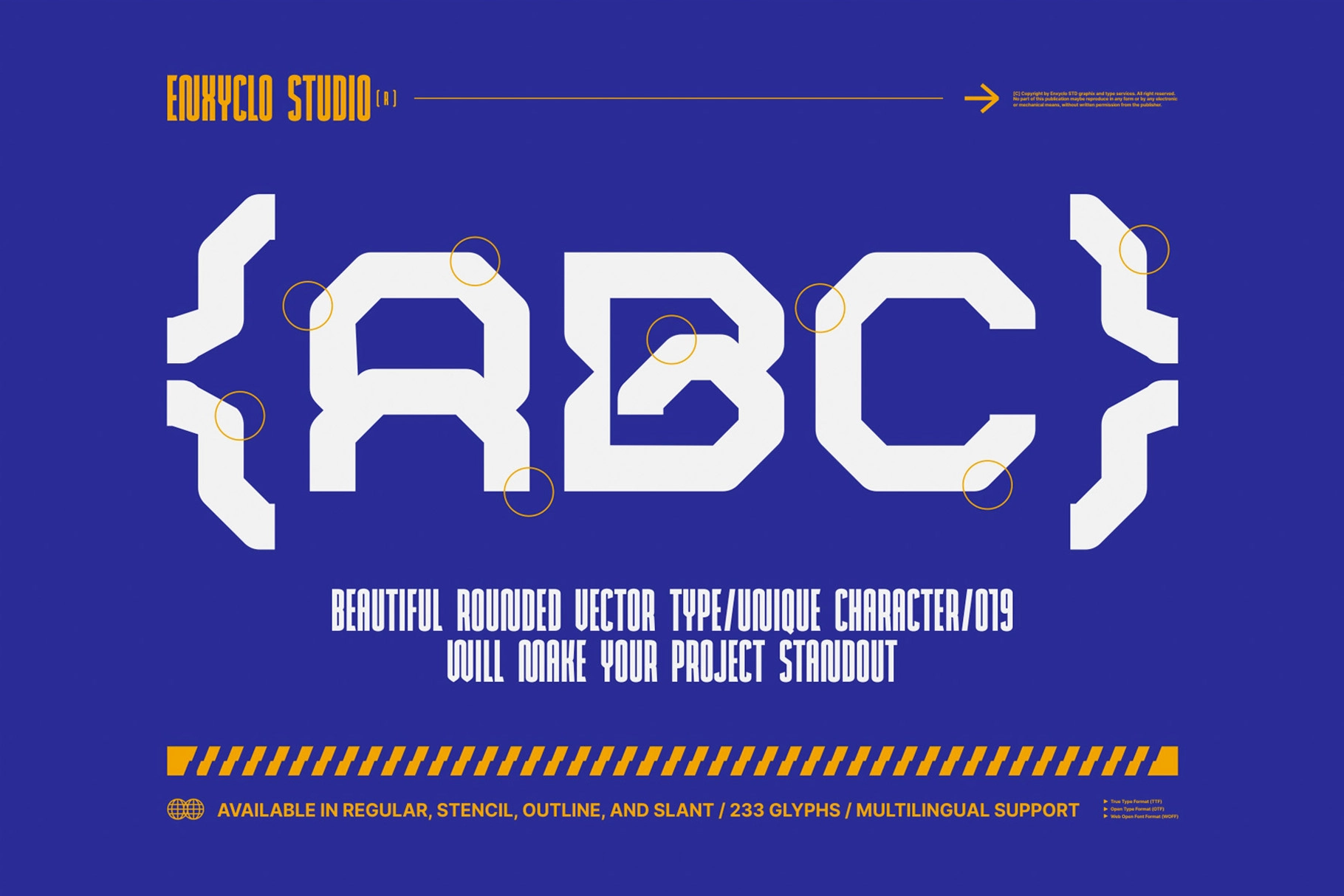 ROBMAX-36 - Futuristic Techno Display Font