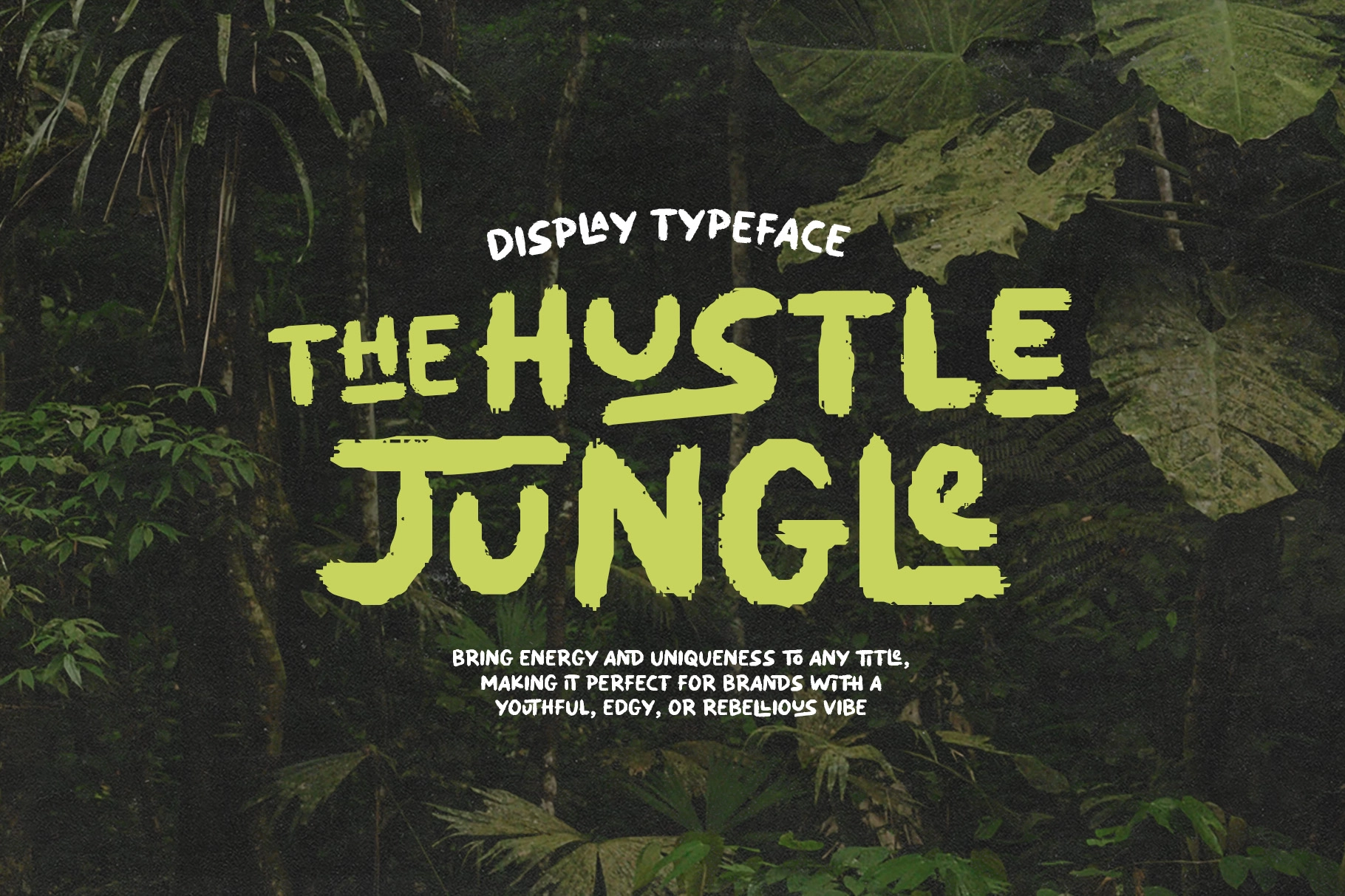 Hustle Jungle - Rough Brush Display Font