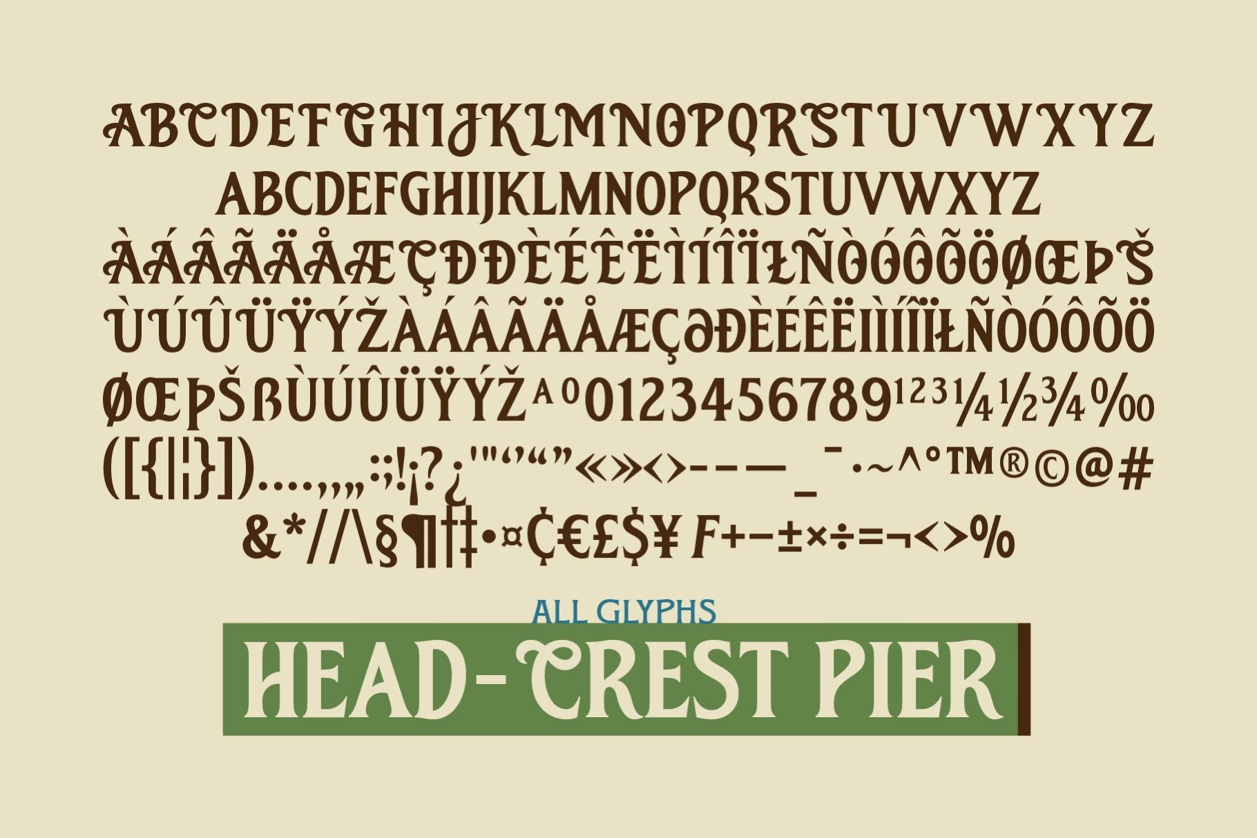 SFC Crest Pier - Vintage Serif Duo Font