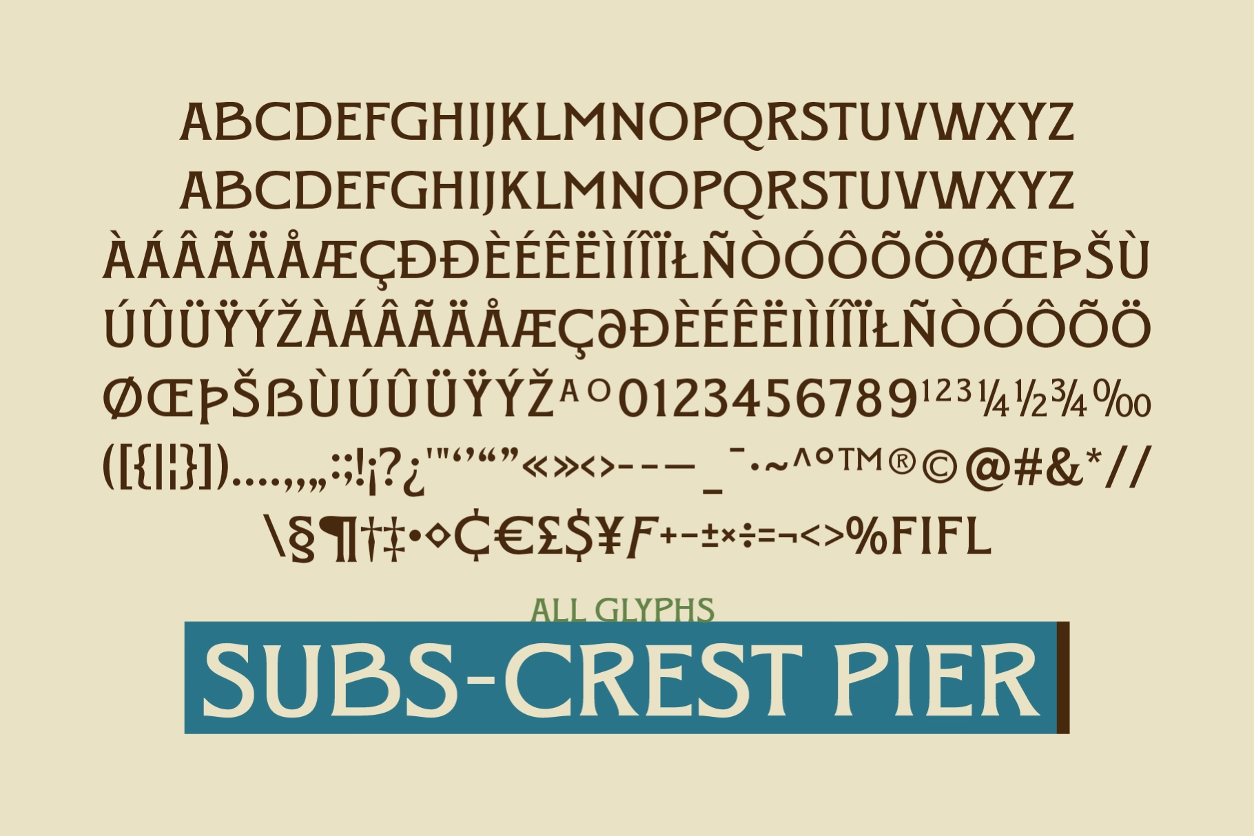 SFC Crest Pier - Vintage Serif Duo Font