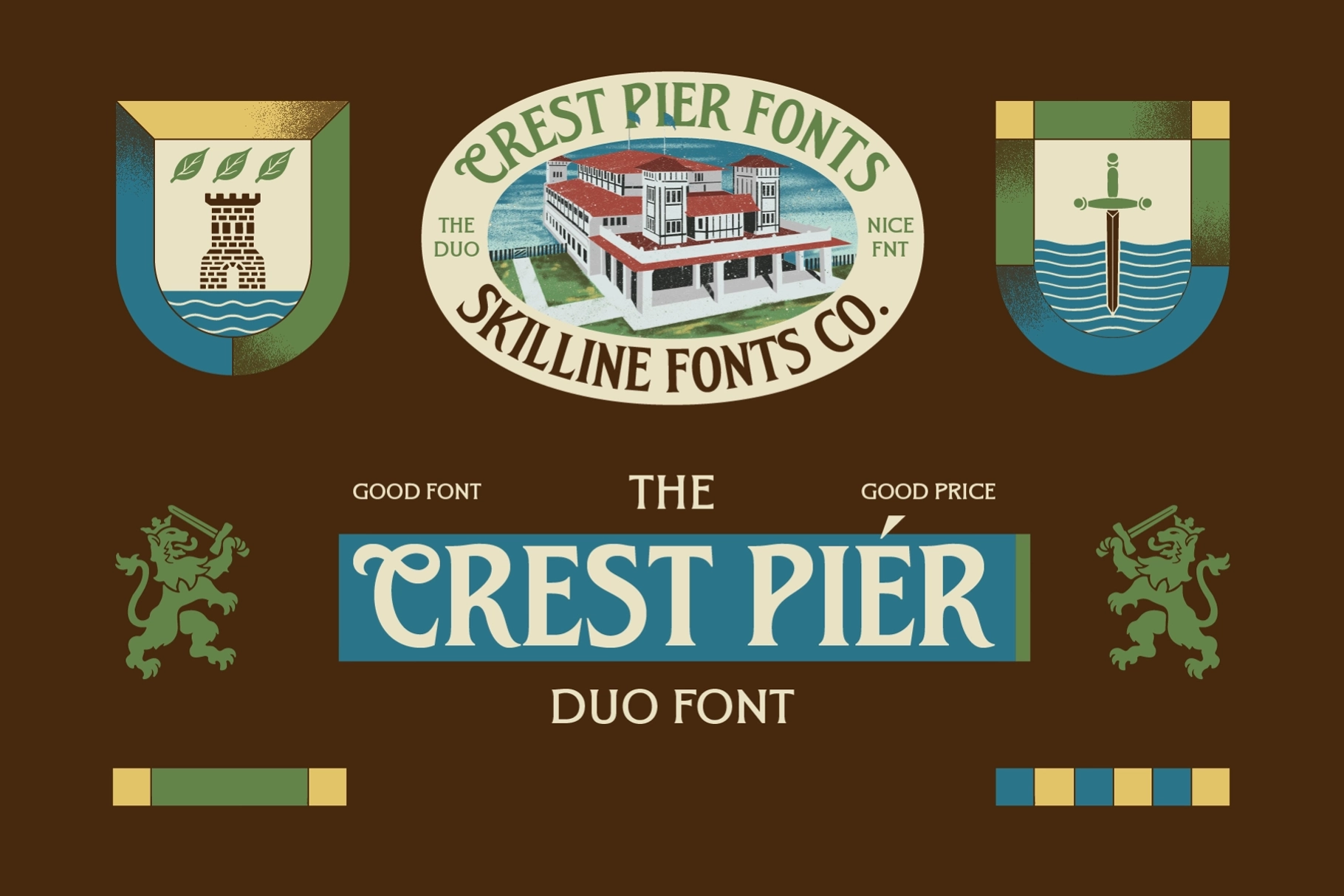 SFC Crest Pier - Vintage Serif Duo Font