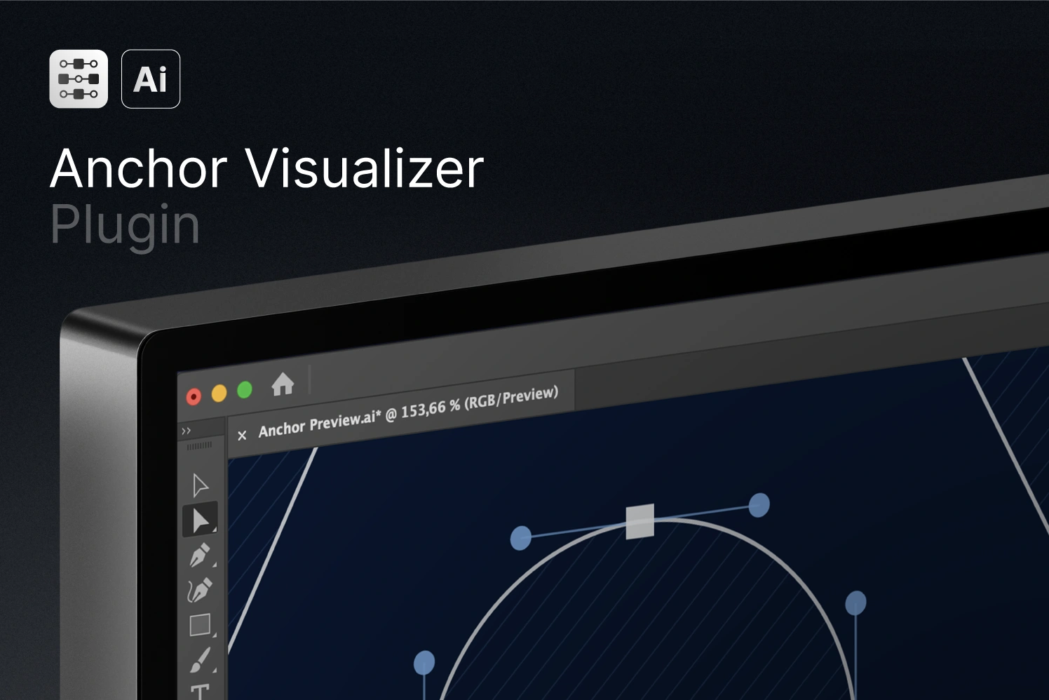 Anchor Visualizer — Bezier Overlay for Illustrator
