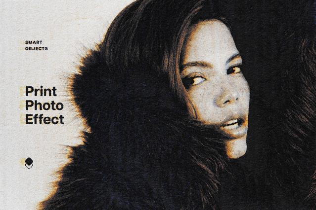 Grain Print Photo Effect