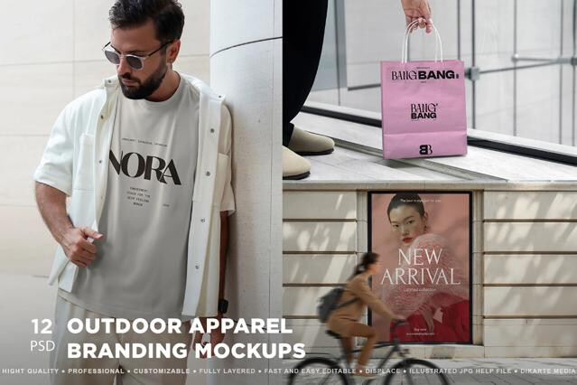 Outdoor Apparel Branding Mockups