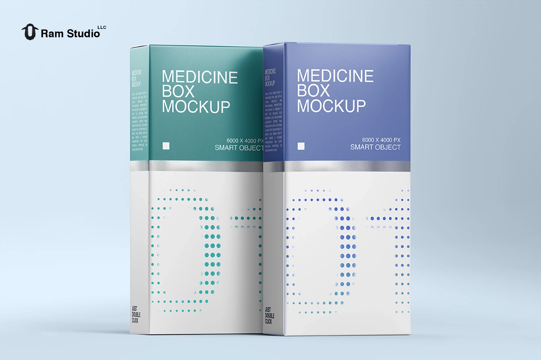 Standing Medicine Box Mockup