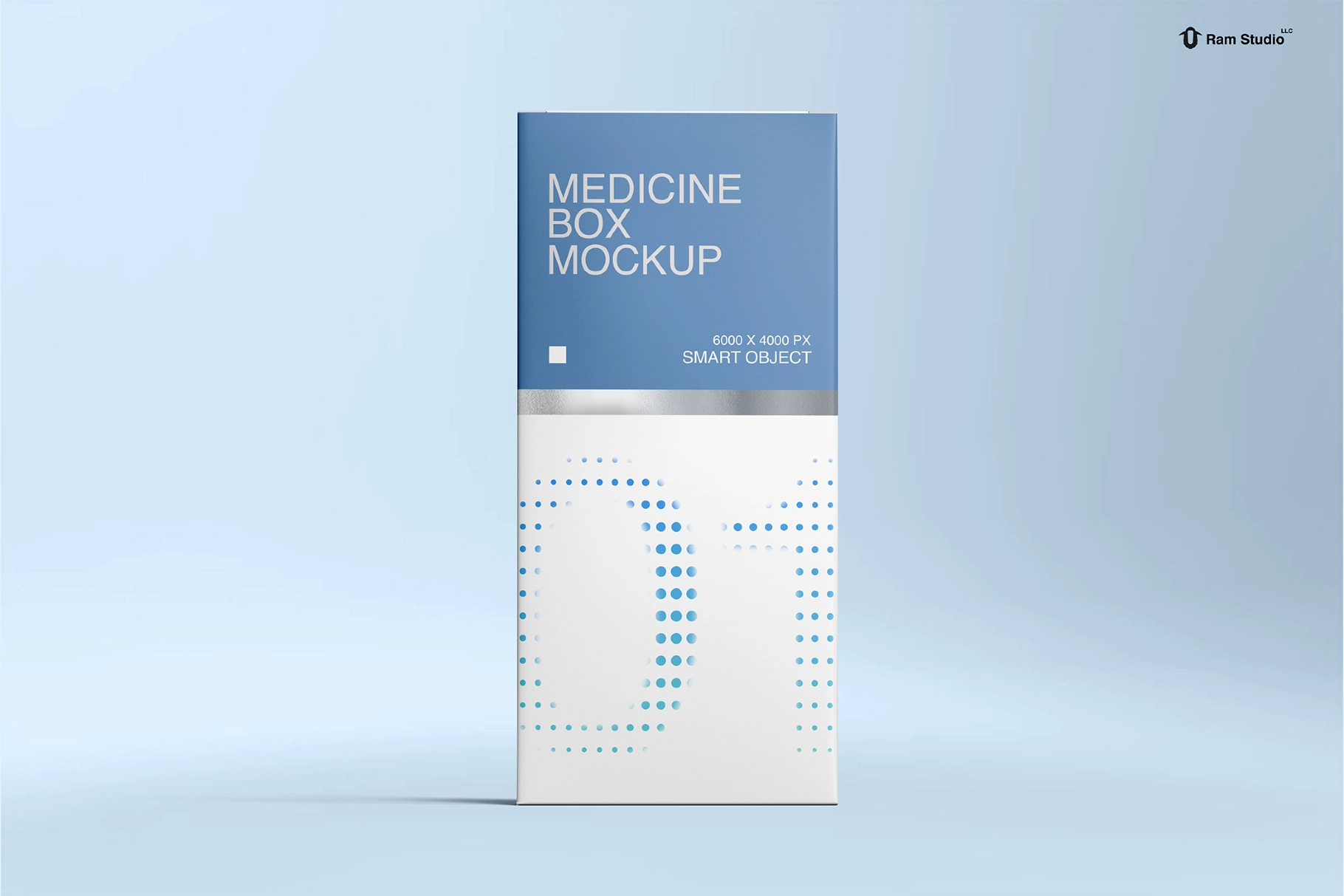 Standing Medicine Box Mockup