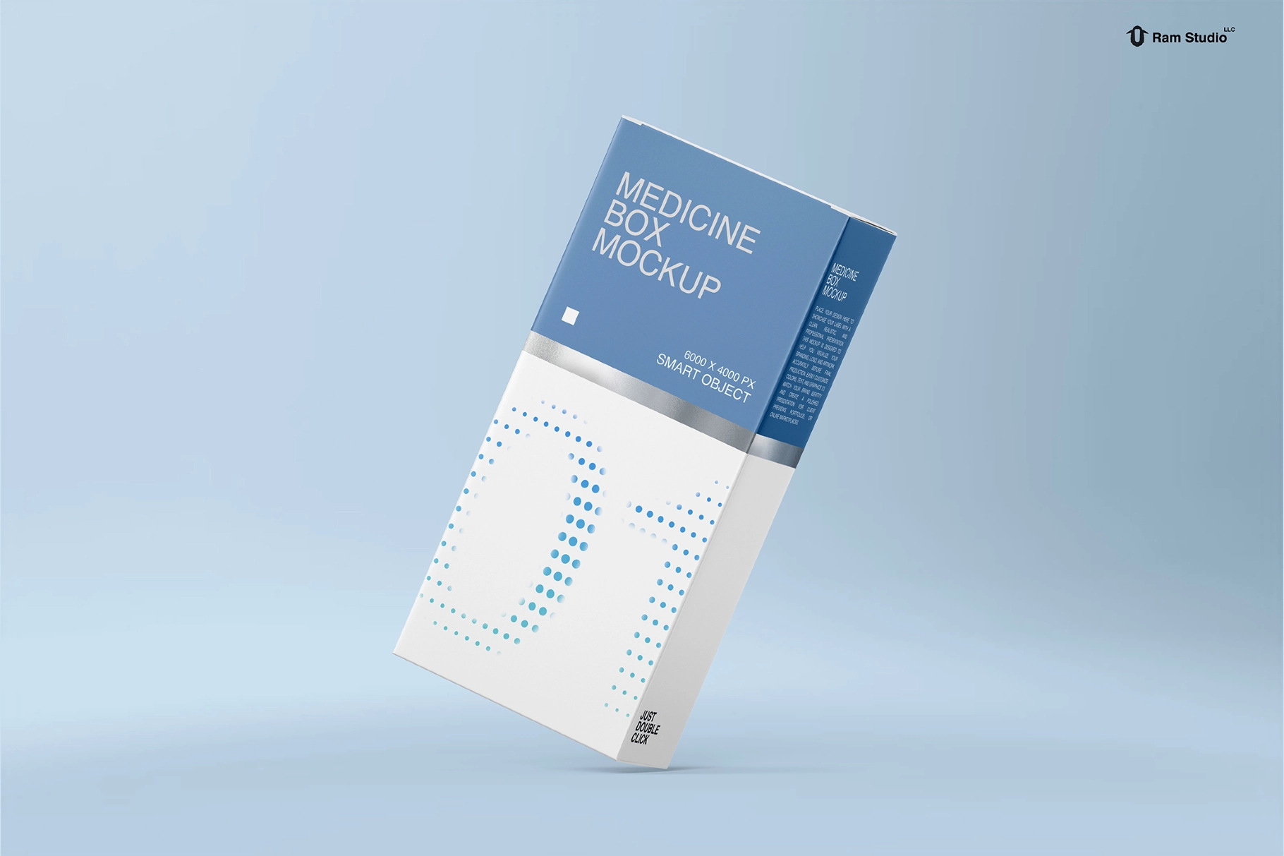 Standing Medicine Box Mockup