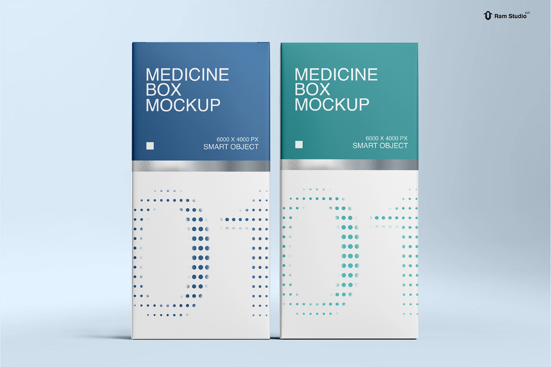 Standing Medicine Box Mockup