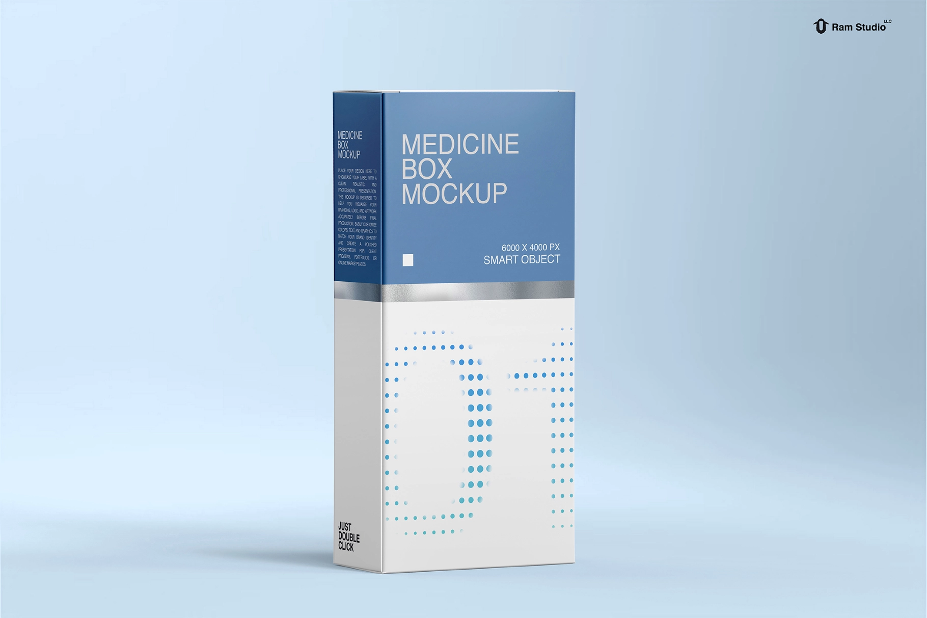 Standing Medicine Box Mockup