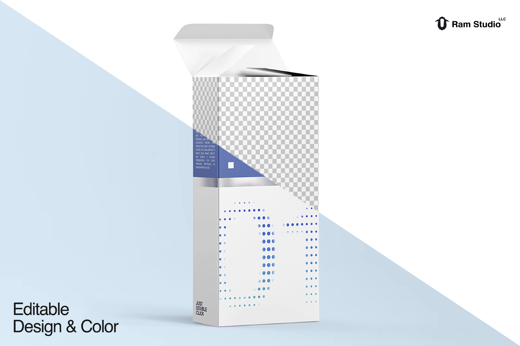 Standing Medicine Box Mockup