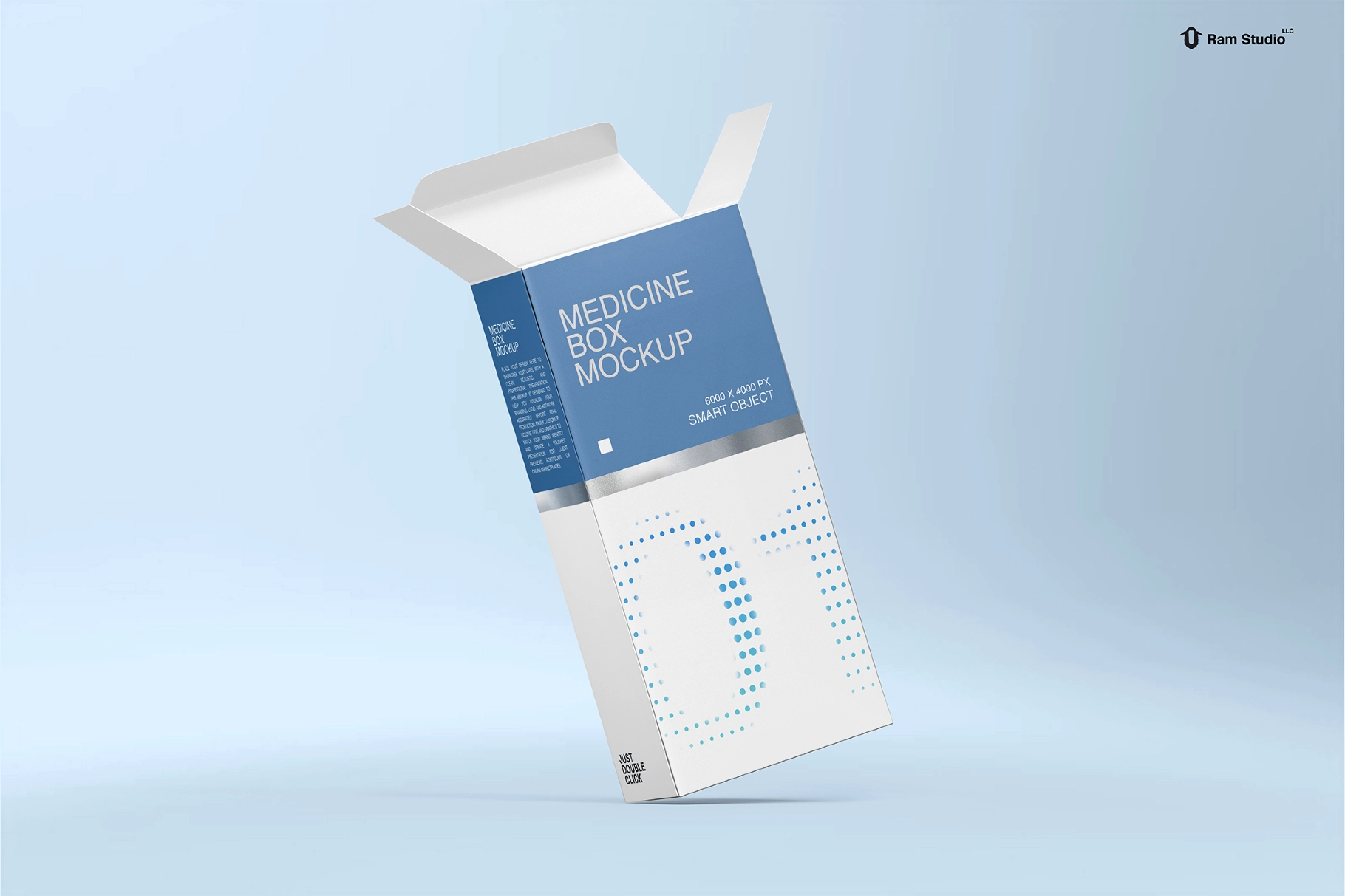 Standing Medicine Box Mockup