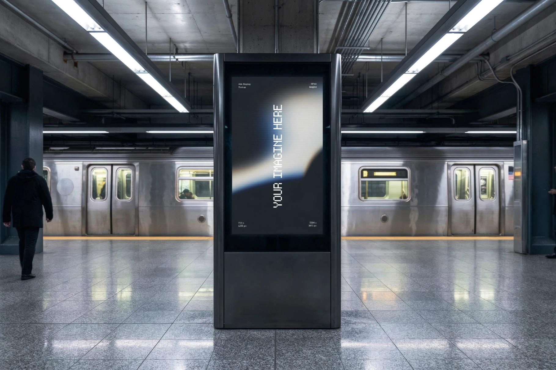 Metro Advertising Screen Mockup