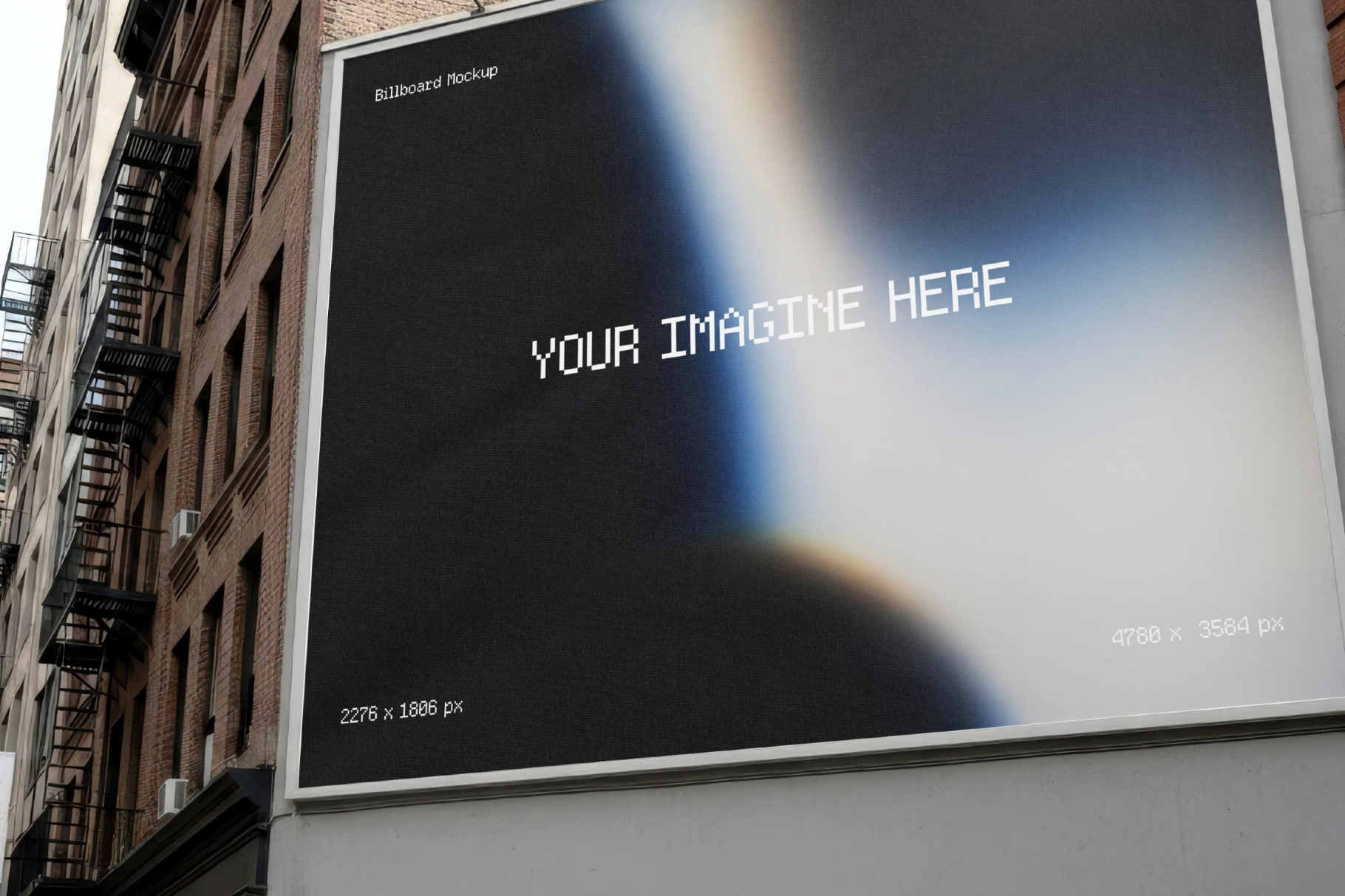 Urban Street Billboard Mockup Scene