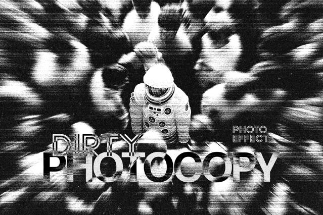 Dirty Photocopy Photo Effect