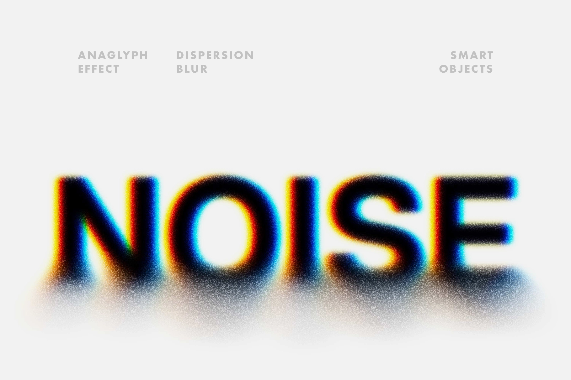 Anaglyph Grainy Blur Effect