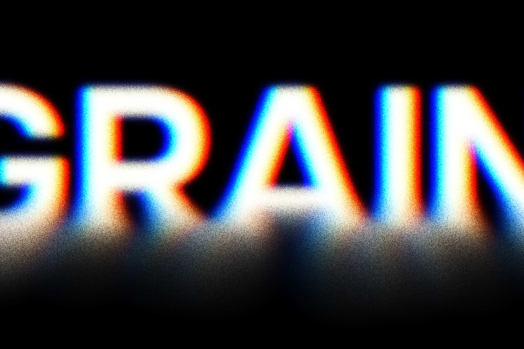 Anaglyph Grainy Blur Effect