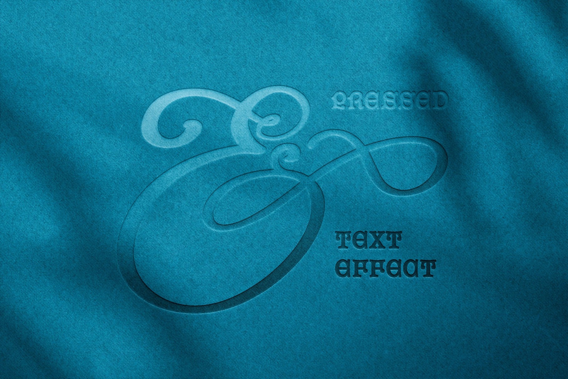 Pressed Color Paper Text Effect