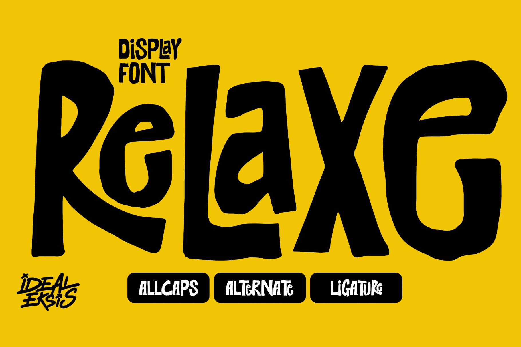 Relaxe - Playful Handdrawn Display Font